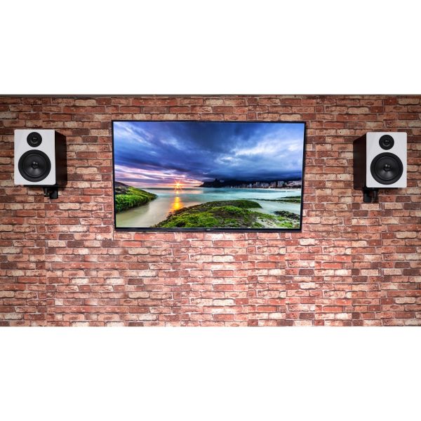 (2) Rockville APM5W 5.25  250W Powered USB Studio Monitor Speakers+Wall Brackets Online