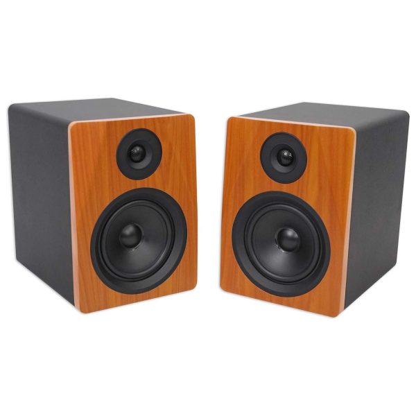 2 Rockville APM6C 6.5  2-Way 350 Watt Powered USB Studio Monitors+Stands+Pads Sale