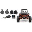 MTX Receiver w  Bluetooth Sirius+Memphis Amp+Dash+Tower Speakers For RZR ATV UTV Fashion