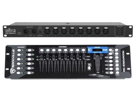 Chauvet Data Stream 8 DMX Splitter To Distribute+Boost Signals+DMX Controller Discount