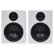 (2) Rockville 5.25  250w Powered Studio Monitors+Stands+Headphones+Mic+Foam Pads Supply