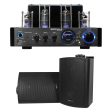 Rockville BluTube LED Tube Amplifier Home Theater Bluetooth Receiver+2) Speakers Online Sale