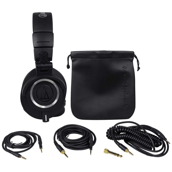 Audio Technica ATH-M50X Pro Studio Monitor Headphones W  Case + Isolation Shield Online Hot Sale