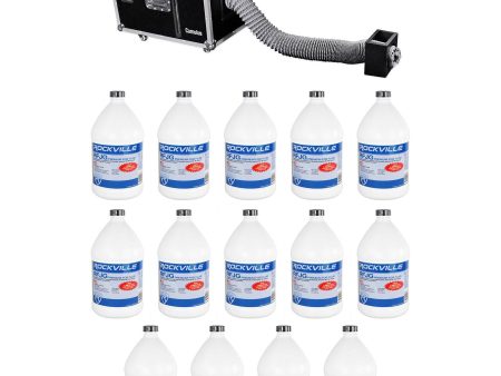 Chauvet DJ CUMULUS Fog Machine Pro DMX Fogger w  Road Case + (14) Gallons Fluid For Sale