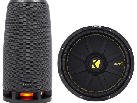 KICKER 44CWCS154 CompC 15  1200w Single 4-Ohm Car Audio Subwoofer Sub+RockShip For Cheap