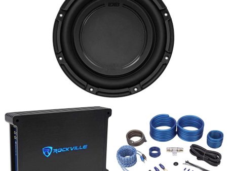 Polk Audio DB1042DVC 10” 1050 Watt Car Audio Subwoofer+Mono Amplifier+Amp Kit Hot on Sale