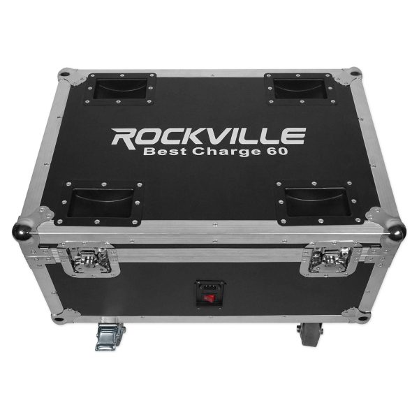 Rockville BEST PACK 60 6) Black Rechargeable Lights+Case+Wireless DMX Controller Online