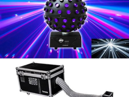 Chauvet DJ CUMULUS Fog Machine Fogger w  Case+Sphere Shooting Beam Effect Light For Cheap