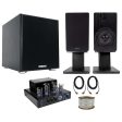 Rockville BluTube LED Bluetooth Tube Amplifier+Bookshelf Speakers+Stands+10  Sub Discount