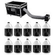 Chauvet DJ CUMULUS Fog Machine Pro DMX Fogger w  Road Case + (10) Gallons Fluid Supply