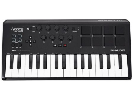 M-Audio Axiom AIR Mini 32-Key USB MIDI Keyboard Controller w  Drum Pads Online now