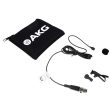 AKG C417 L Omnidirectional Clip on Lavalier Microphone XLR Mic + Headphones on Sale