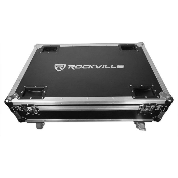 Rockville 6 Battery Powered Rechargeable White Lights+Wireless DMX+Charging Case Fashion