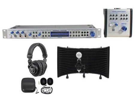 Presonus Central Station Plus Studio Monitoring Processor+Headphones+Mic+Shield Cheap