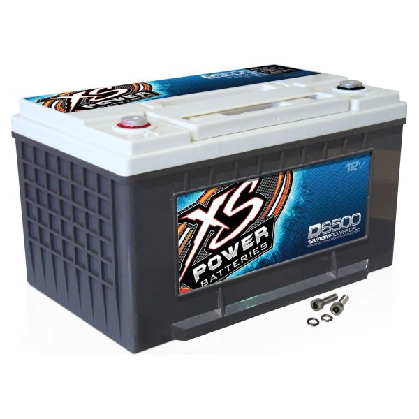 XS Power D6500 3900 Amp Car Audio Battery+Terminal Hardware+Power Ground Wires Online