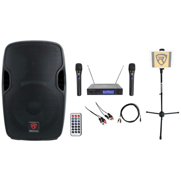 Rockville 12  Pro Karaoke Machine System 4 ipad iphone Android Laptop TV Tablet on Sale