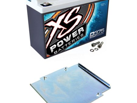 XS Power D375-510 800 Amp AGM Power Cell Car Audio Battery + 510 Mounting Kit Fashion