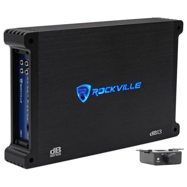 Rockville 1500w Mono Amplifier Amp For (1) Kicker Comp VX CVX12-4 12  Subwoofer Online