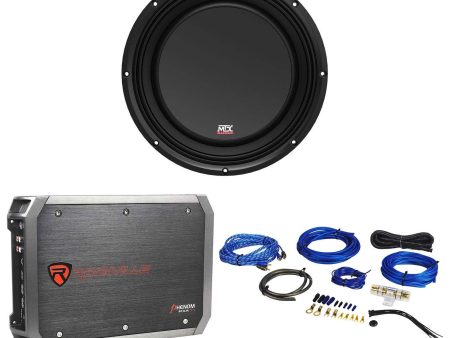 MTX 3510-04S 10  600 Watt Shallow Slim Car Audio Subwoofer Sub+Amplifier+Amp Kit Fashion