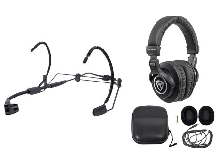 AKG C520 L Headset Microphone Vocal Condenser Mic For Presentations + Headphones Hot on Sale