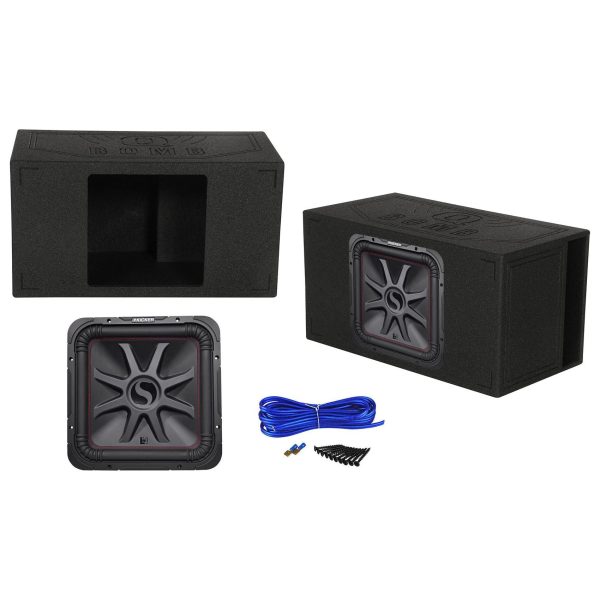 KICKER 45L7R152 15  1800w L7R Car Subwoofer+Side Ported Sub Box Enclosure L7R152 For Discount