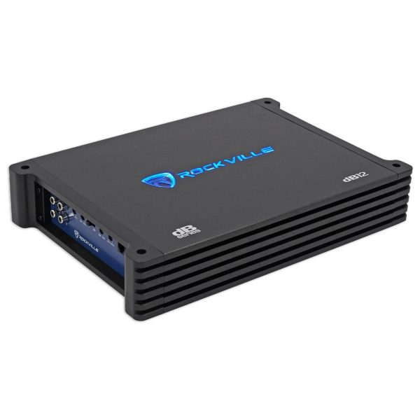 Rockville 2000w Peak Mono Amplifier For (1) Alpine SWS-12D4 12  Car Subwoofer Sub Supply