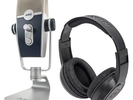 AKG C44-USB Lyra USB Microphone HD Recording Interface Podcast Mic+Headphones For Cheap