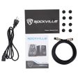 Pair Rockville APM6C 6.5  2-Way 350 Watt Powered USB Studio Monitors+Stands+Pads Fashion