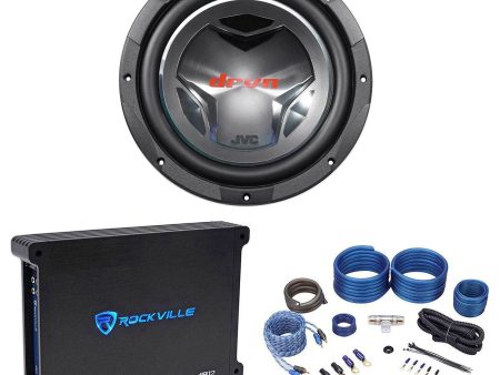 JVC CS-GD1210 12  1400 Watt Dual 4 Ohm Car Subwoofer+Mono Amplifier+Amp Kit Fashion