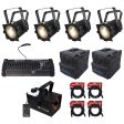 4 Chauvet DJ EVE P-140 VW D-Fi Cool Warm Stage Lights+DMX Controller+Bags+Fogger Online