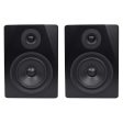 2) Rockville 5.25  250w Powered Studio Monitors +Mic+Headphones+Stand+Shield+Pads Online Sale