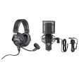 Audio Technica BPHS1 Over-Ear Broadcast Headphones Headset w boom+Studio Mic Sale