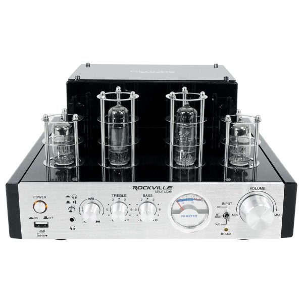 Rockville BluTube Tube Amplifier Home Theater Receiver+(4) 8  Ceiling Speakers For Sale