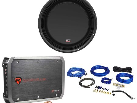 MTX 3512-04S 12  600 Watt Shallow Slim Car Audio Subwoofer Sub+Amplifier+Amp Kit Fashion