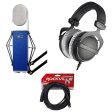 Blue Blueberry Condenser Studio Recording Microphone Mic+Beyerdynamic Headphones Sale