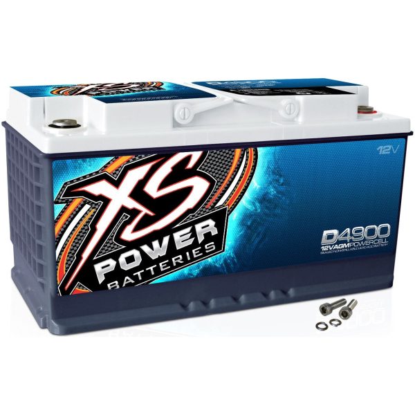 XS Power D4900 4000 Amp 12V Power Cell Car Audio Sealed AGM Battery+Headphones Hot on Sale