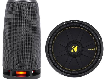 KICKER 44CWCD154 CompC 15  1200 Watt Dual 4-Ohm Car Audio Subwoofer Sub+RockShip Sale