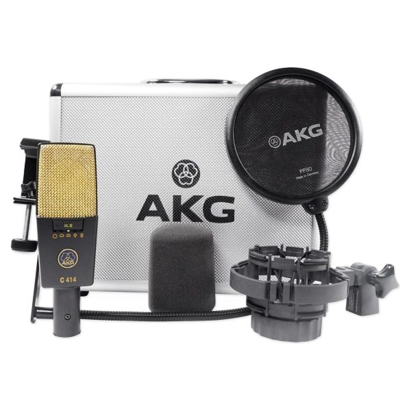 AKG C414 XLII Studio Condenser Microphone+Presonus Recording Tube Mic Preamp Fashion