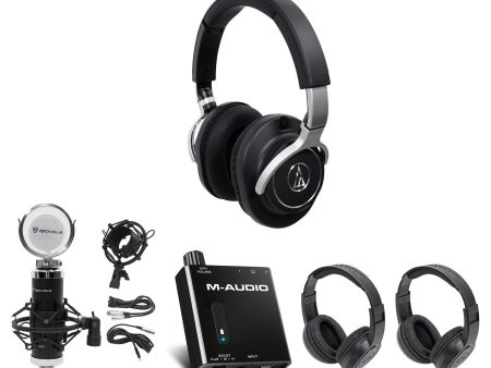 Audio Technica ATH-M70x Pro Monitor Headphones ATHM70x+Mic+Amplifier+Headphones For Discount