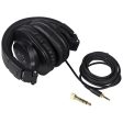 Audio Technica ATH-M30X Pro Studio Monitor Collapsible Headphones+2) Microphones For Cheap