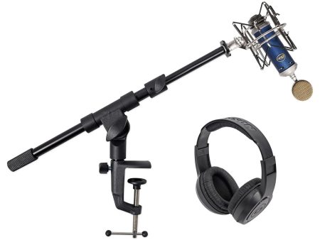 Blue Bluebird SL Studio Condenser Recording Microphone Mic+Headphones+Boom Stand Discount