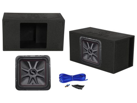 KICKER 45L7R154 15  1800w L7R Car Subwoofer+Side Ported Sub Box Enclosure L7R154 Online now