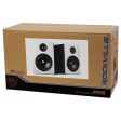 2 Rockville 5.25  250w Powered Studio Monitors+Mic+Headphones+Stand+Shield+Pads For Discount