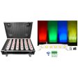 Rockville 6 Battery Powered Rechargeable White Lights+Wireless DMX+Charging Case Fashion