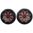 2 KICKER 45KM84L 8  600w Marine Boat LED Speakers+Powersports Handlebar Speakers For Discount