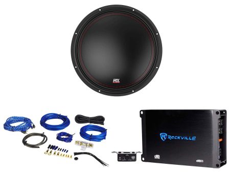 MTX 3512-02 12  500 Watt SVC Car Audio Subwoofer Sub+Mono Amplifier+Amp Kit For Discount