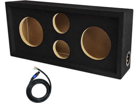 Rockville CH101SP Chuchero Car Audio Enclosure For (2) 6.5  Mids+(2) 3  Tweeters For Cheap