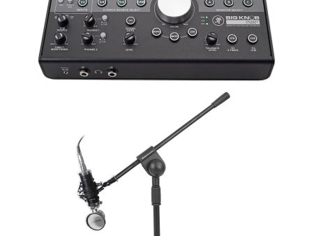 Mackie Big Knob Studio+ Plus Monitor Controller Interface+Microphone+Mic Stand Online Hot Sale