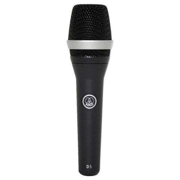 AKG D5 Handheld Microphone Dynamic Supercardioid Mic+Round Base Stand+Cable For Sale