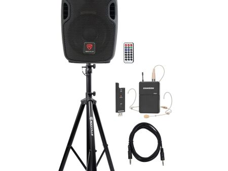 Rockville BPA 8  Church Speaker Sound System w Headset Mic For Sermons, Speeches Sale